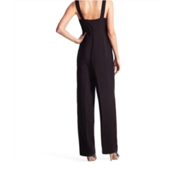 Derek Lam Design Nation Jumpsuit Minimalist Wedding Guest Black Sz S - Picture 2 of 11